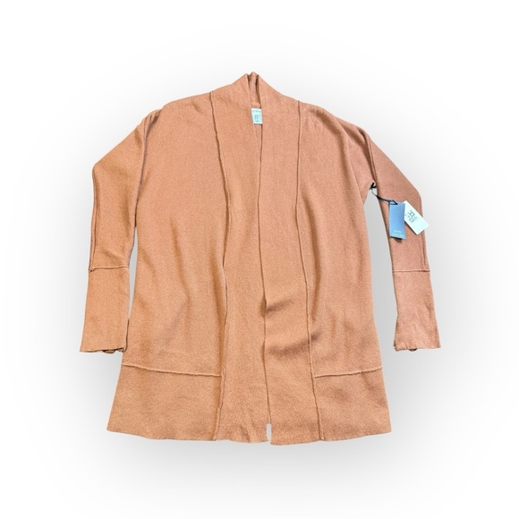 Max Studio Rust Open Front Cardigan Sweater XS – NWT - Picture 1 of 7